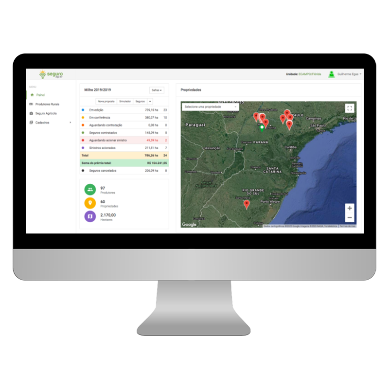 Painel Sistema Seguro Agrícola