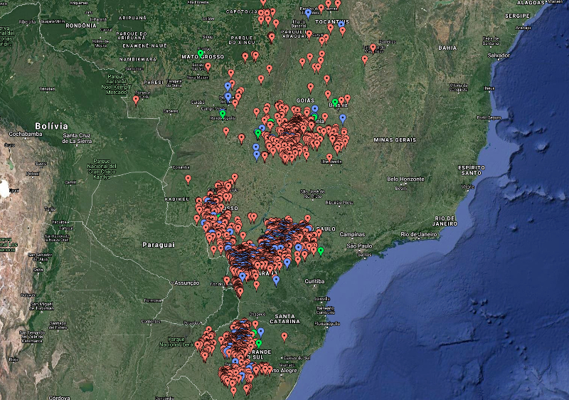 Seguro Agrícola Sistema - Região de Atuação